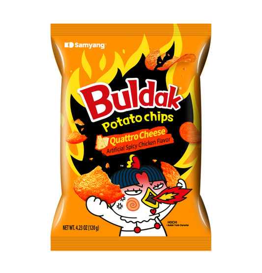 Buldak Potato Chips Quattro Cheese