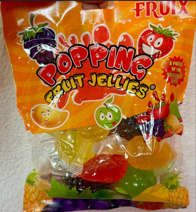 Popping fruit jellies