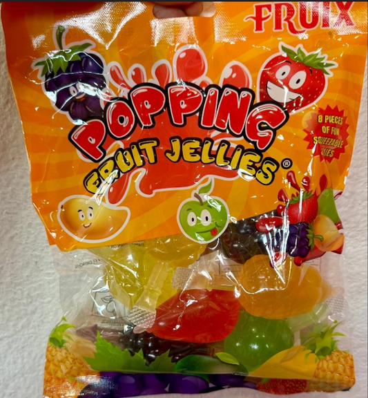 Popping fruit jellies