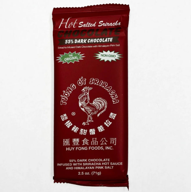 Hot Salted Sriracha chocolate 55% dark