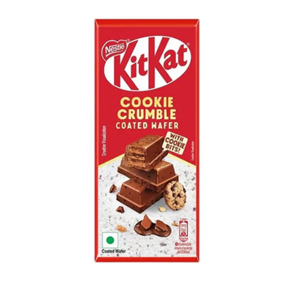 Kitkat Cookie Crumble coated wafer