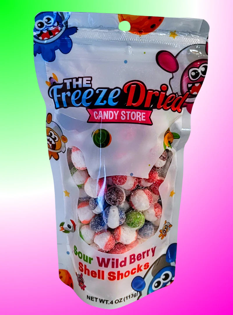 The freeze dried sour wild berry shell shocks