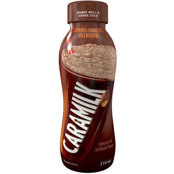 Caramel chocolat milkshake caramilk