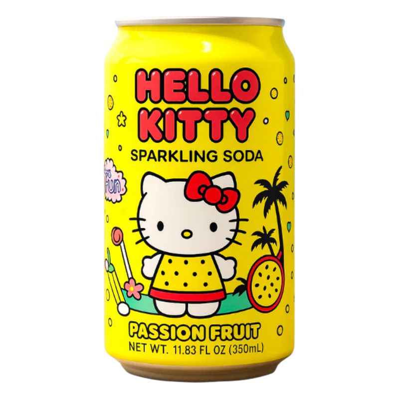 Hello Kitty Sparkling Soda - Passion Fruit