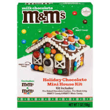 Holiday Chocolate Cookie Mini House Kit M&M’s