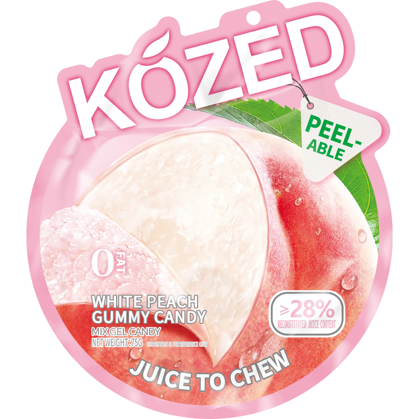 Kozed Peelable No Fat White Peach