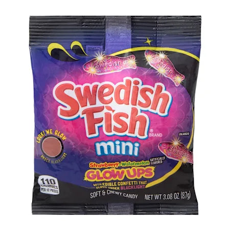 Swedish Fish Mini Strawberry Watermelon Glow Ups