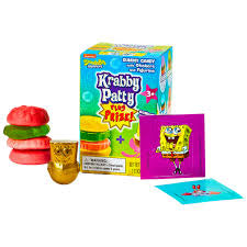 SpongeBob Krabby Patty Pluz Prize Gummy Candy with Figurine
