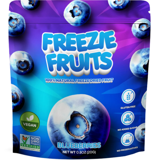 Freeze fruits blueberry