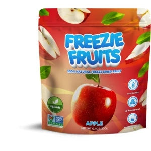 Freeze fruits apple