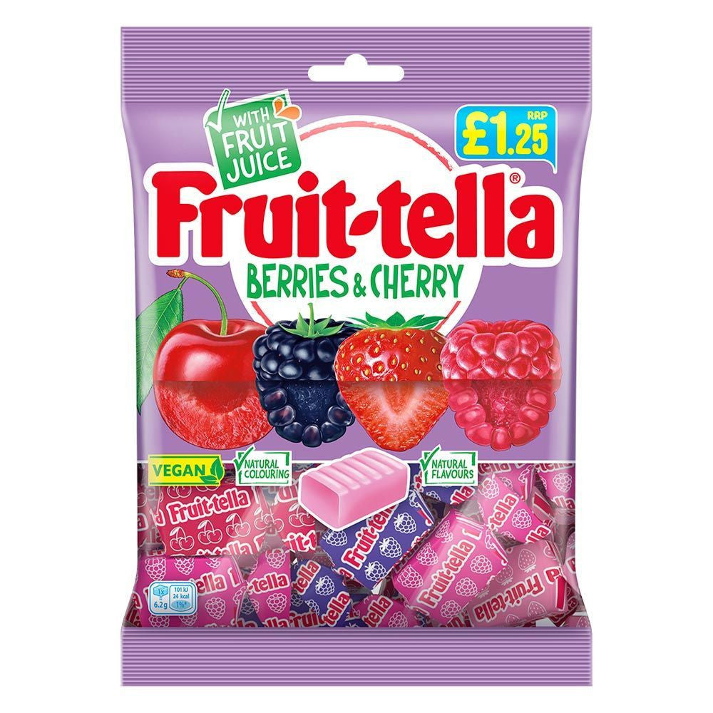 Fruit-tella berries and cherry