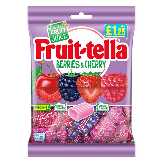 Fruit-tella berries and cherry