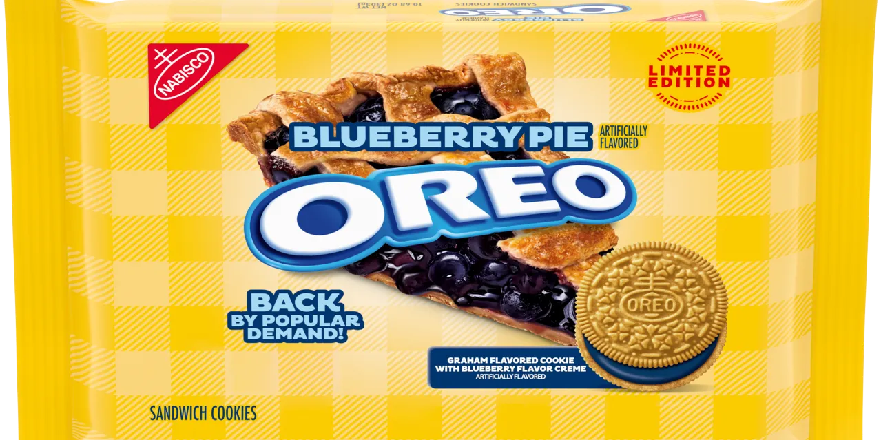 Oreo Blueberry Pie