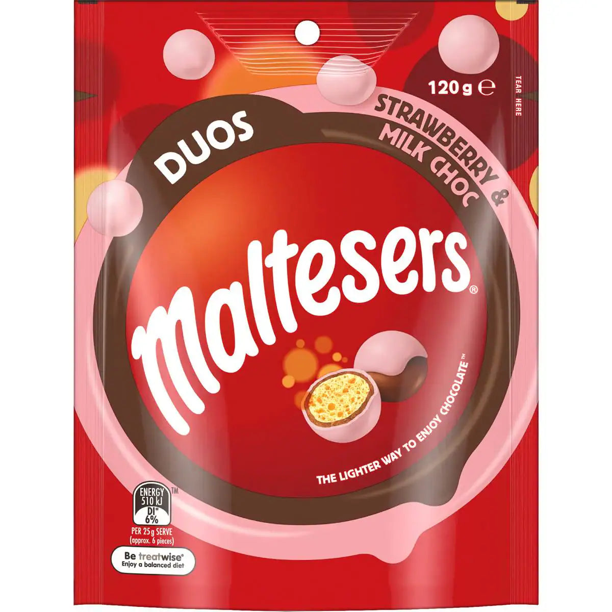 Maltesers Strawberry and Milk Choc Melt Balls Bag
