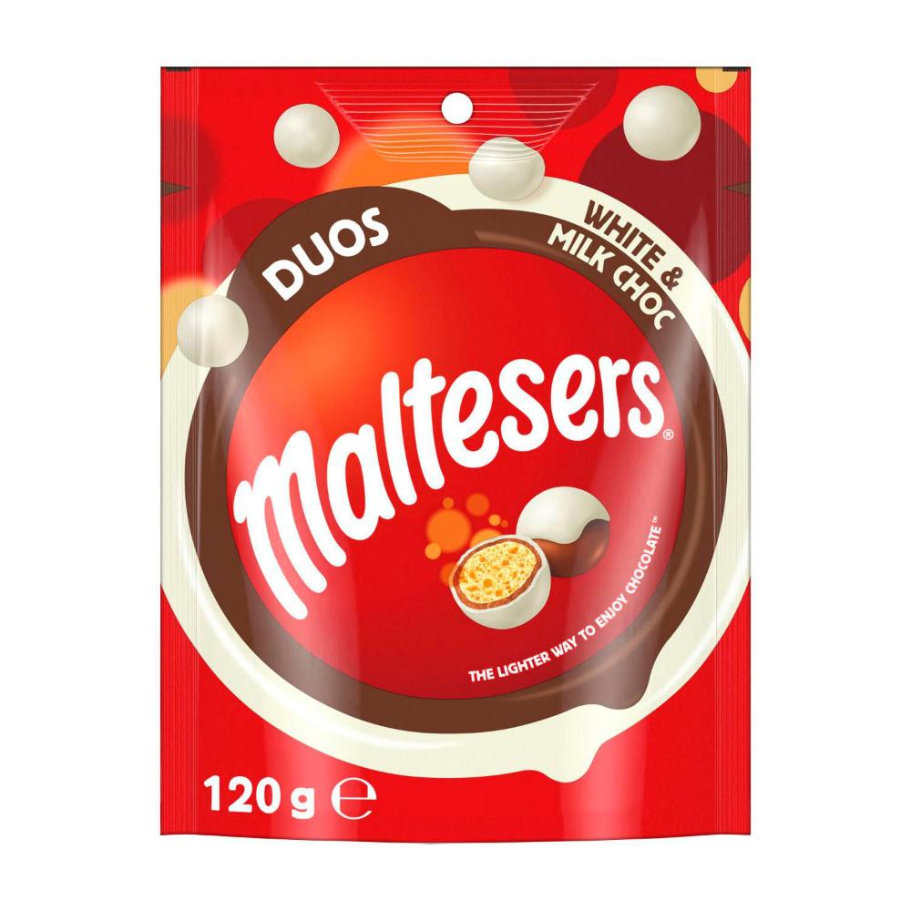 Maltesers White and Milk Choc Melt Balls Bag