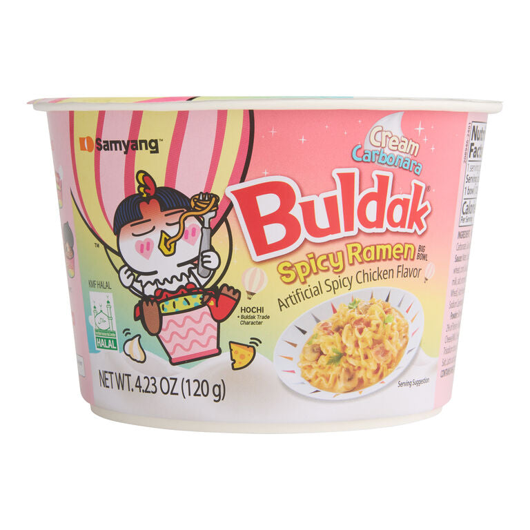Buldak Cream Carbonara Spicy Ramen Big Cup