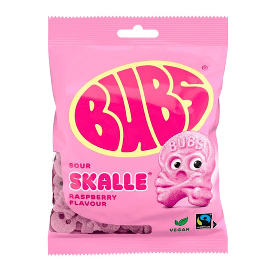Bubs Sour Skalle Raspberry Flavour 90g