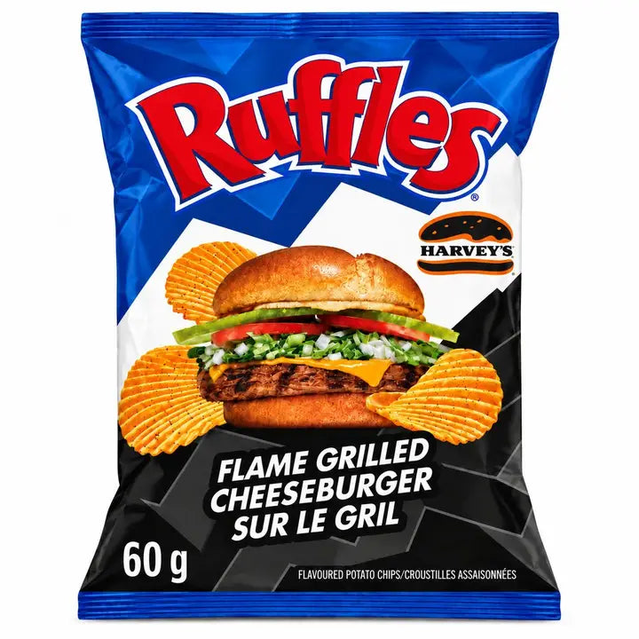 Ruffles Flame Grilled Cheeseburger