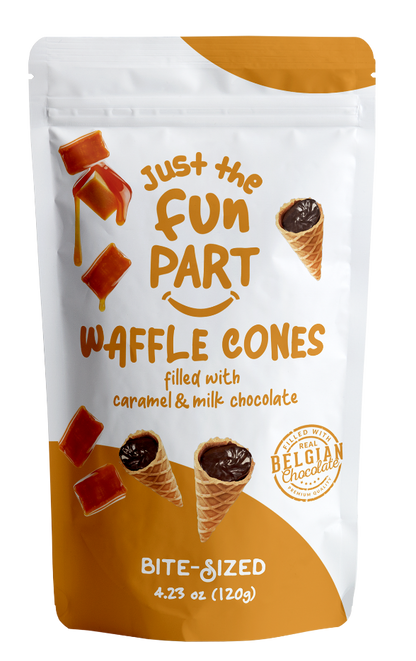 Caramel Waffle Cones