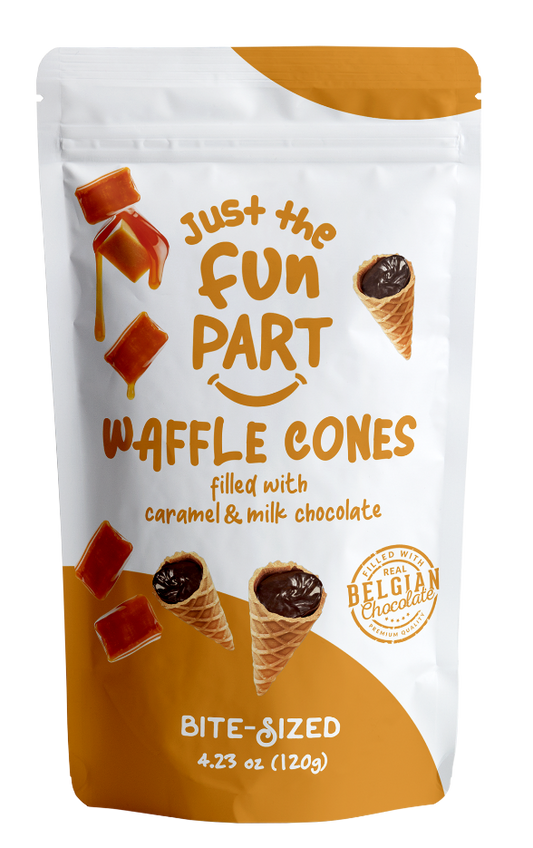 Caramel Waffle Cones