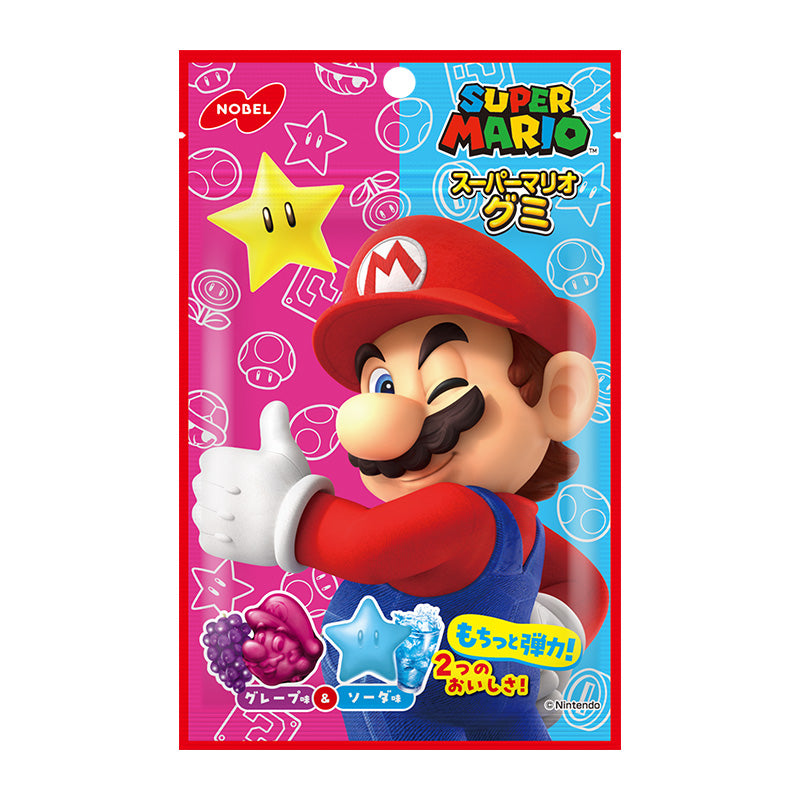 Super Mario Gummies Grape & Soda Flavor Japan