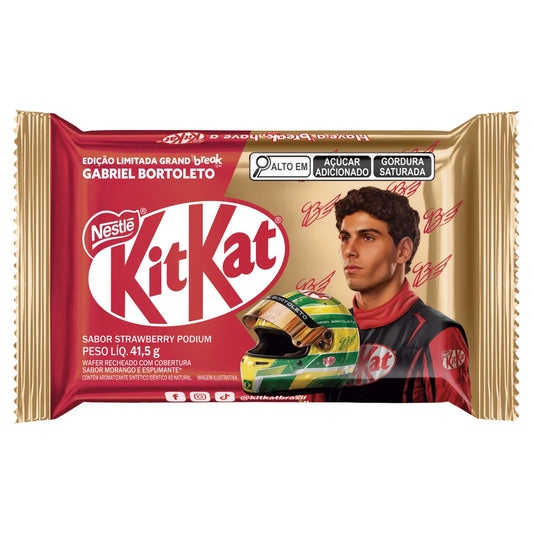 KitKat Gabriel Bortoleto Strawberry Flavor Brazil