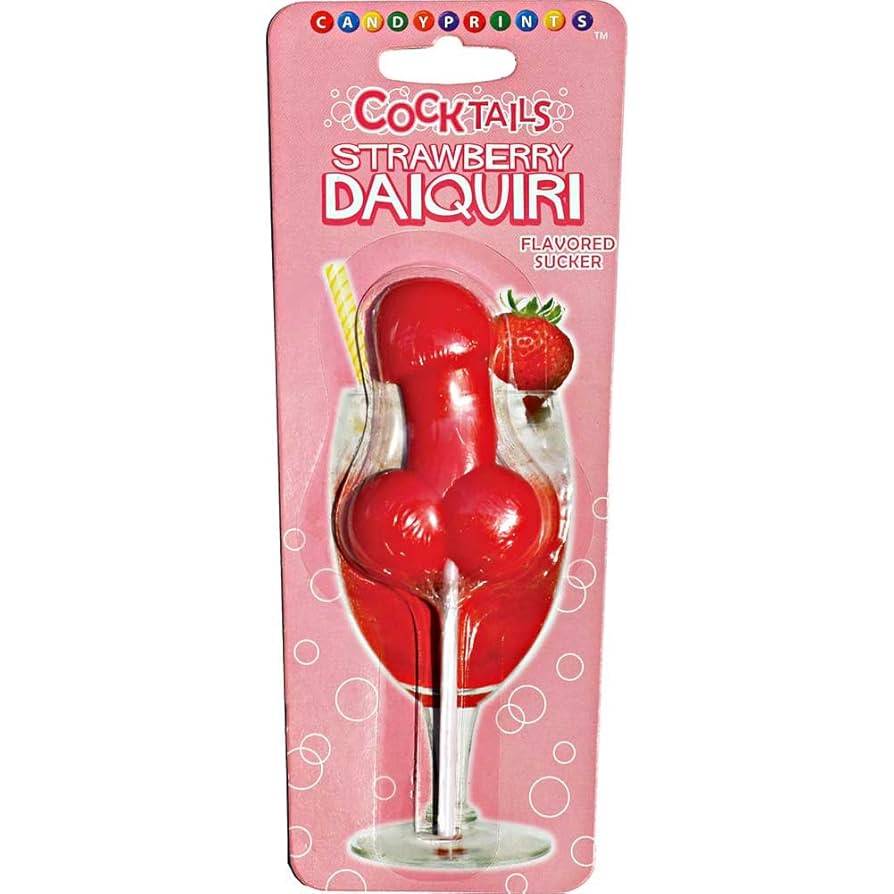 Cocktails strawberry flavored sucker