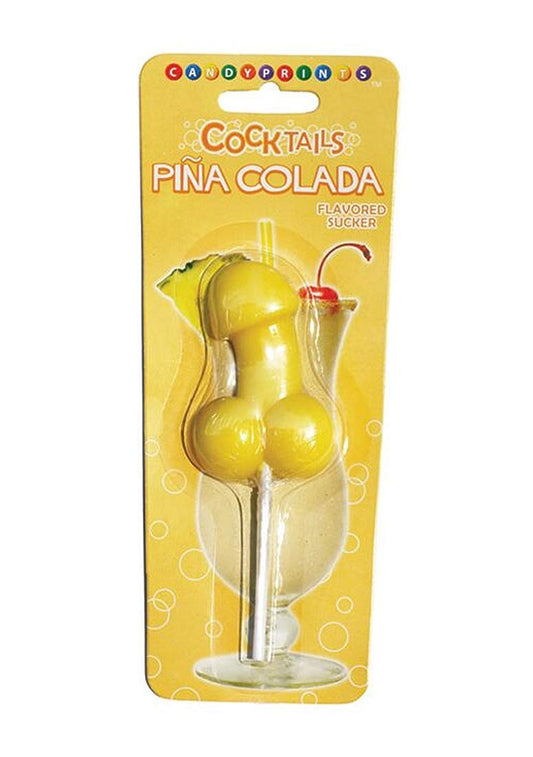 Cocktails pina colada sucker