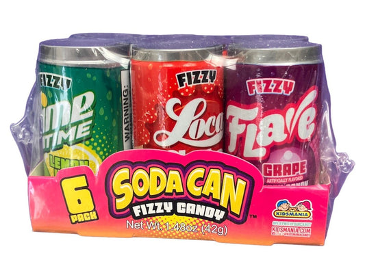 Soda can fizzy candy
