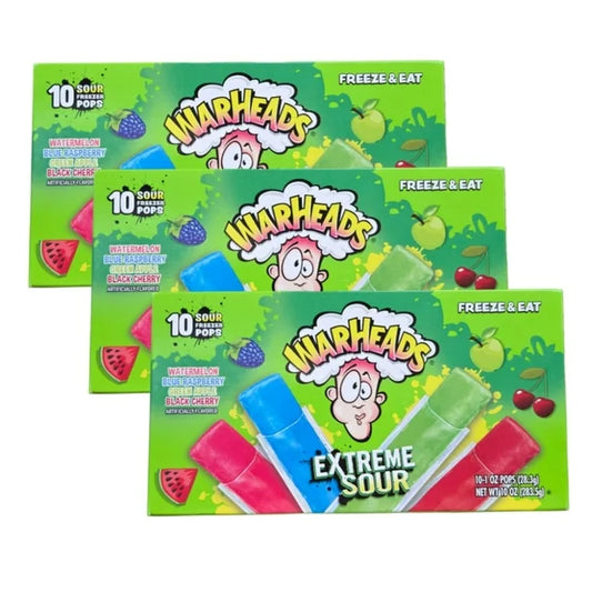 Warheads freeze pops