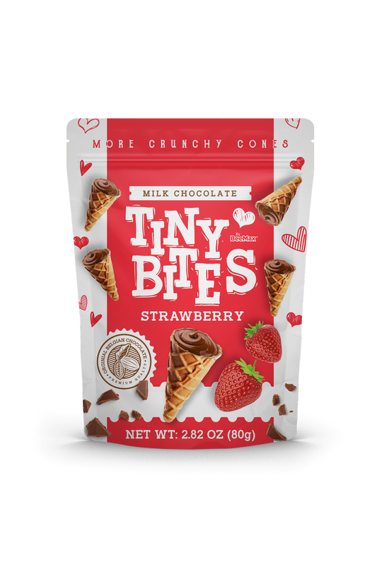 Tiny Bites Waffle Cones - Strawberry