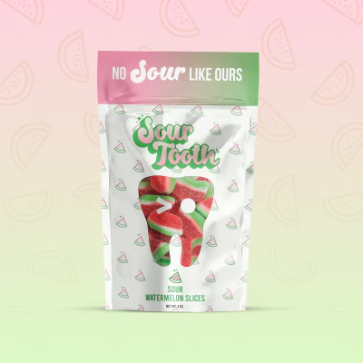 Sour tooth watermelon slices