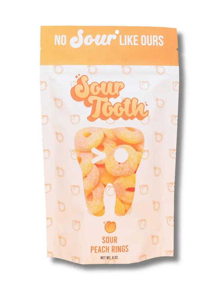 Sour tooth peach rings