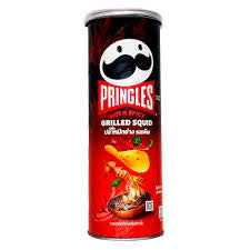 Pringles Hot and Spicy Grilled Squid