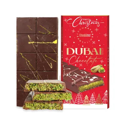 Beemax Dubai Chocolate Bar (Christmas Edition)