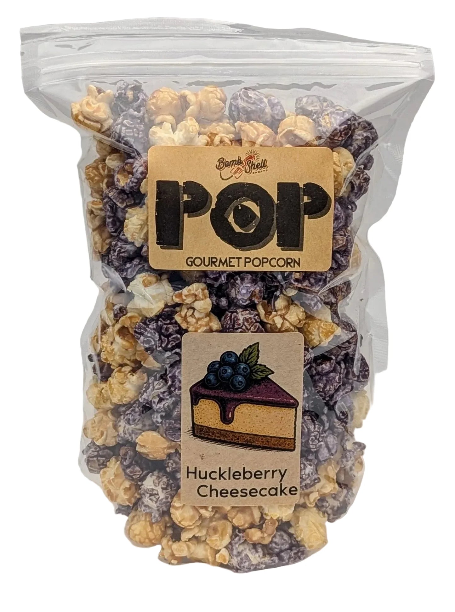 Pop Gourmet Popcorn - Huckleberry Cheesecake