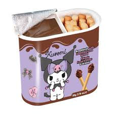 Kuromi breadsticks with hazelnut cocoa spread