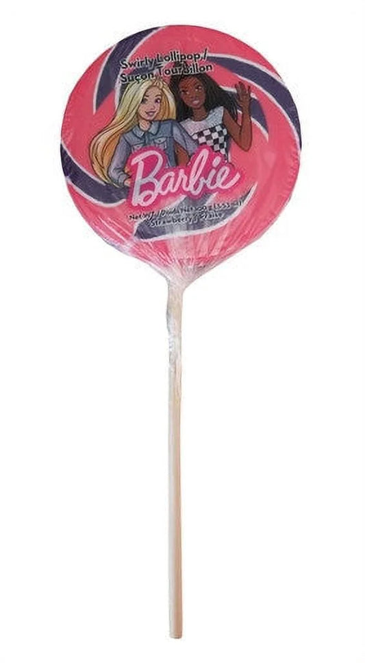 Barbie swirly pop - strawberry flavor