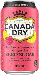 Canada Dry Strawberry Lemonade Ginger Ale Zero Sugar