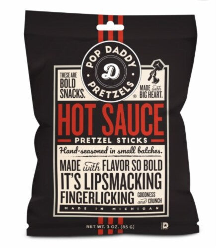 Pop Daddy Hot Sauce Pretzel Sticks