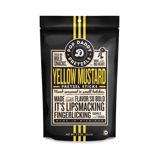 Pop Daddy Yellow Mustard Pretzel Sticks
