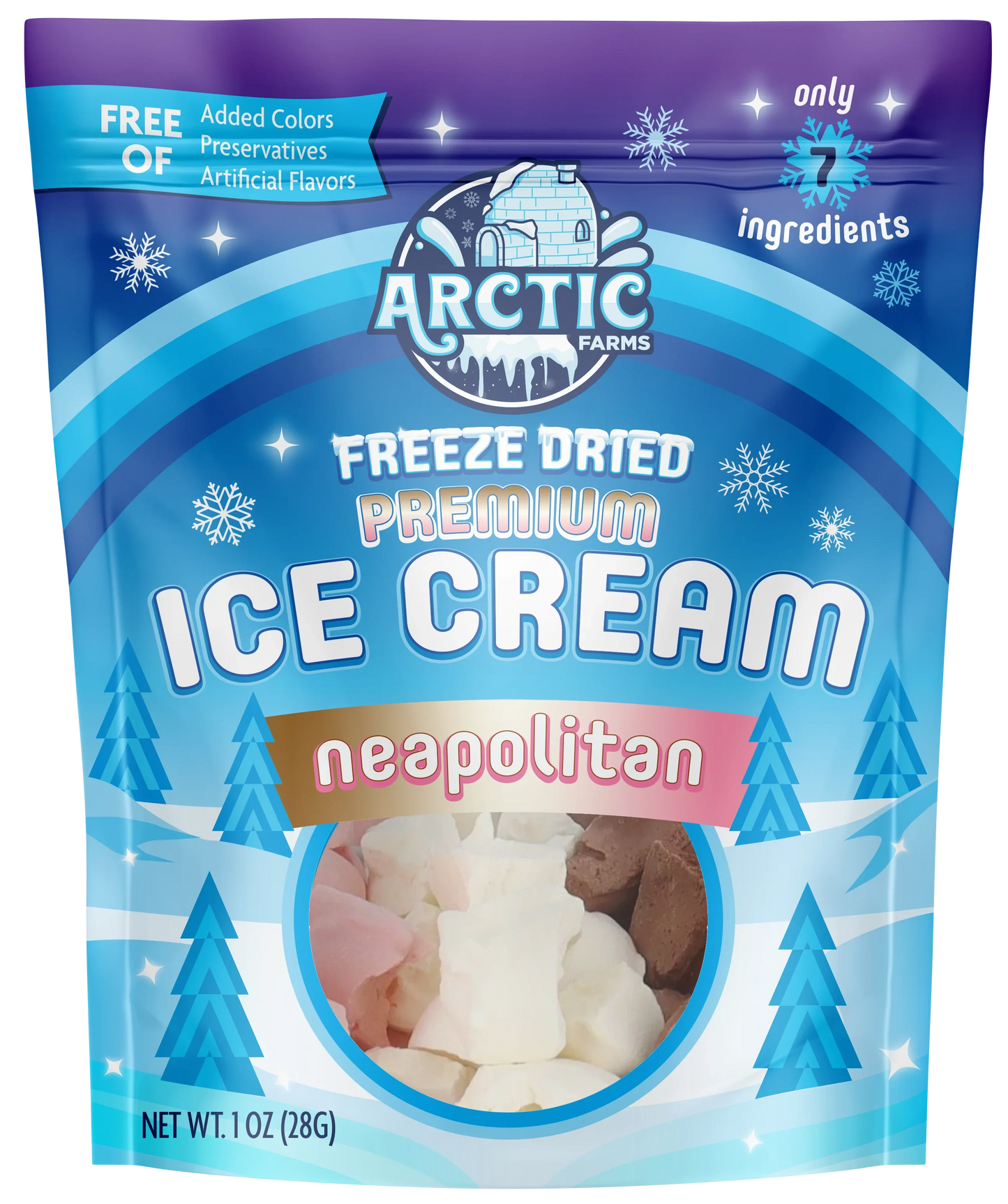 Freeze Dried Ice Cream Neapolitan