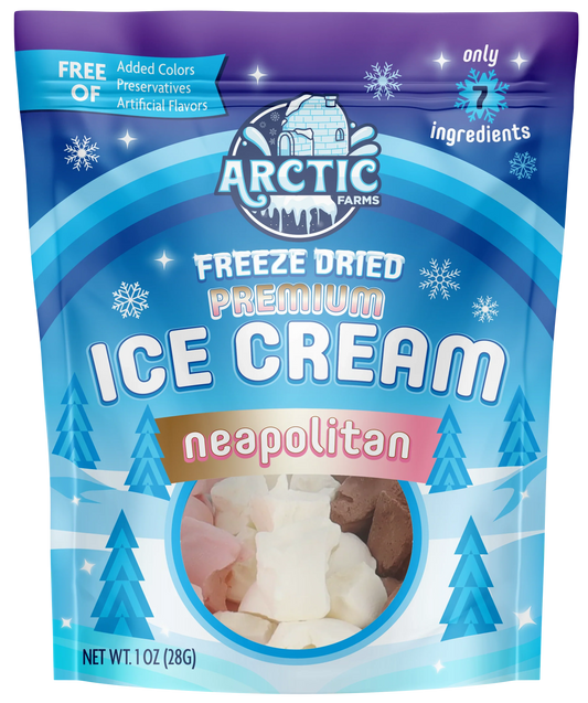 Freeze Dried Ice Cream Neapolitan