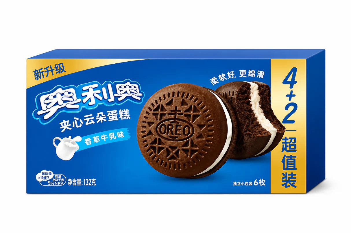Oreo Cloud Cake Vanilla Milk Flavor 132g