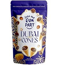 Dubai cones- hazelnut and chocolate