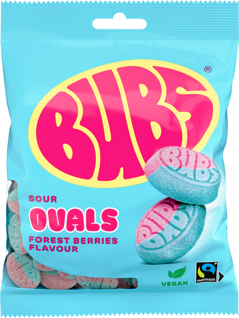 Bubs Sour Ovals Forest Berries Flavour 90g
