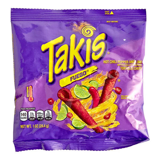 Takis Fuego Hot Chili Pepper & Lime