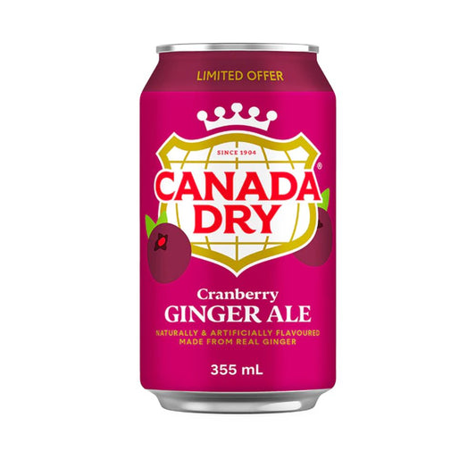 Canada Dry Cranberry Ginger Ale Can