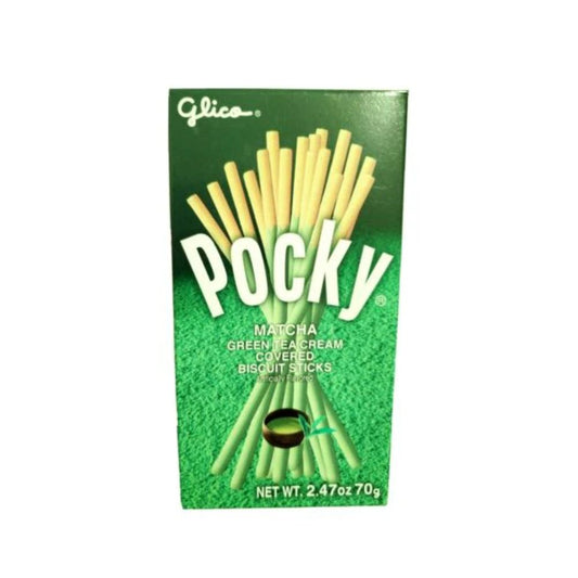 Glico Pocky Matcha Cream Covered Biscuit Sticks Indonesia