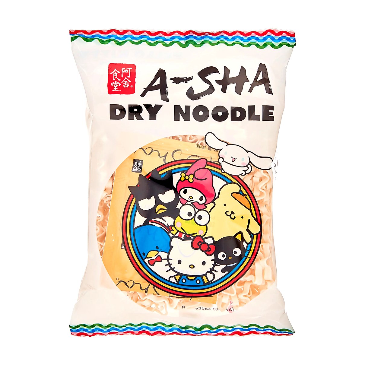 A-Sha hello Kitty dry noodles - processed